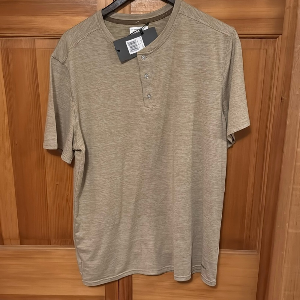 Light brown super soft shirt flex Henley